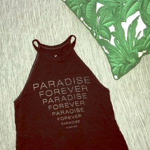 American Eagle Soft&Sexy mock neck muscle tank